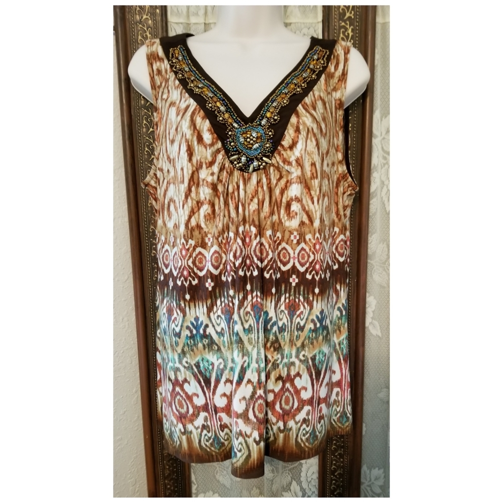 Dress Barn Beaded Top
